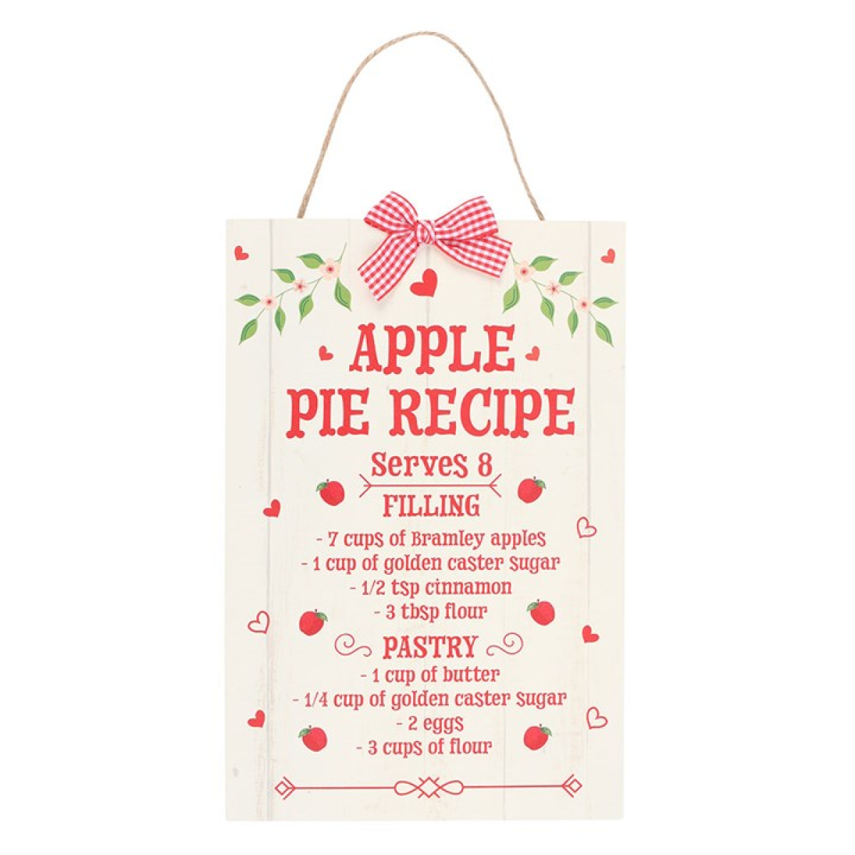 Autumn Skies & Apple Pies Hanging Sign