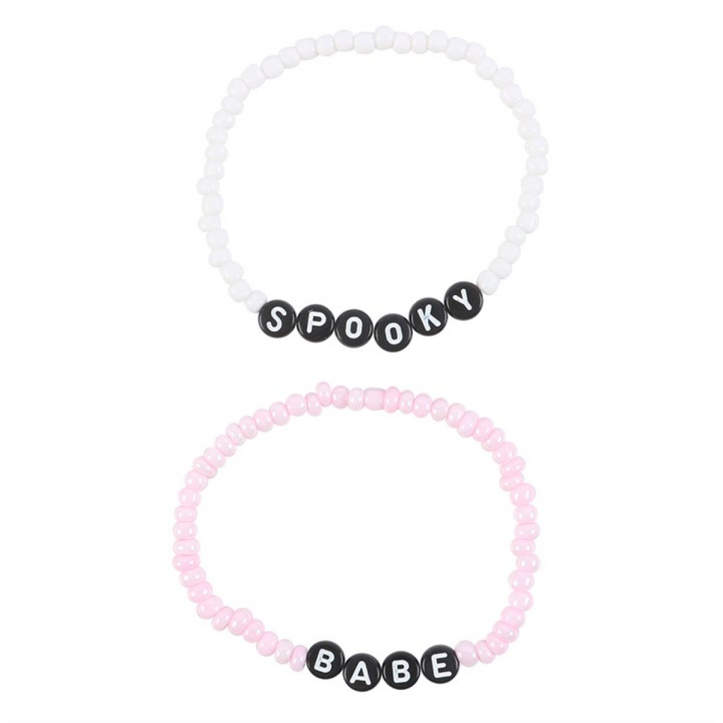 Spooky Babe Beaded Bracelet Set