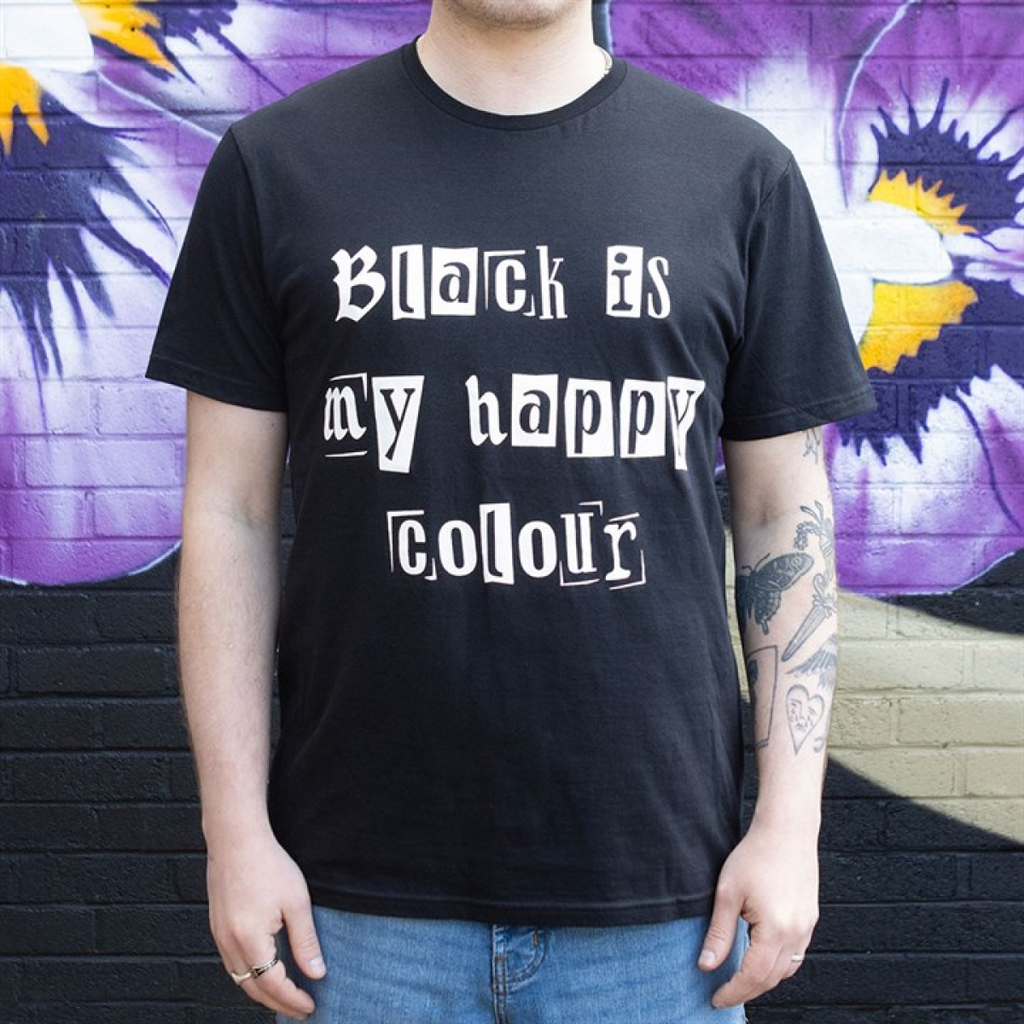 Black is My Happy Colour Unisex T-shirt Size M