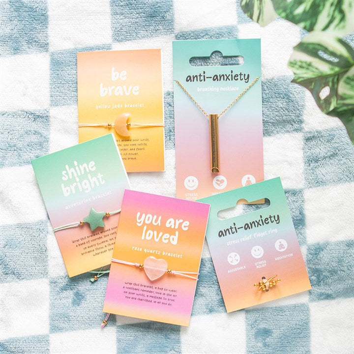 *Gold Tone Anti-Anxiety Metal Fidget Ring (20/40)