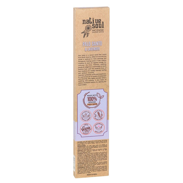 Set of 12 Palo Santo & Lavender Smudge Incense Sticks
