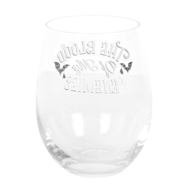 Blood Of My Enemies Stemless Wine Glass