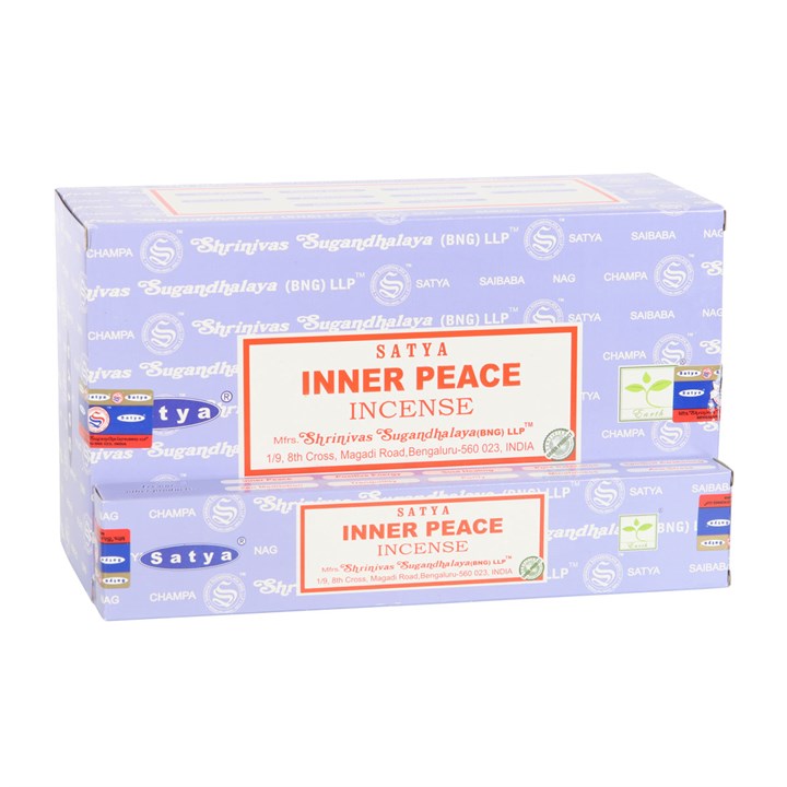 Set of 12 Inner Peace Incense Sticks by Satya (12/50)